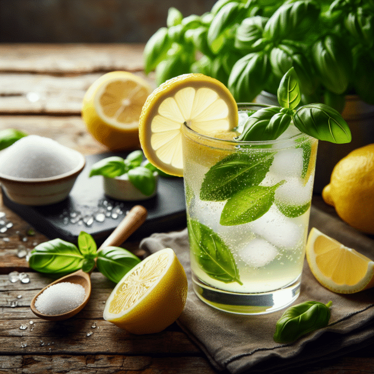 refreshing basil lemonade recipe for hot days