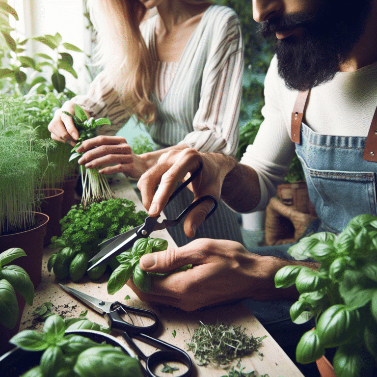 pruning tips for healthy indoor herbs